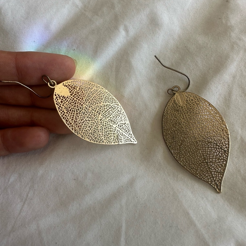 Gold Leaf Earrings